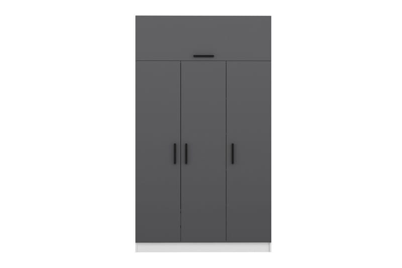 Minar Garderob 135 cm - Grå/Vit - Garderob & garderobssystem - Klädskåp & fristående garderob