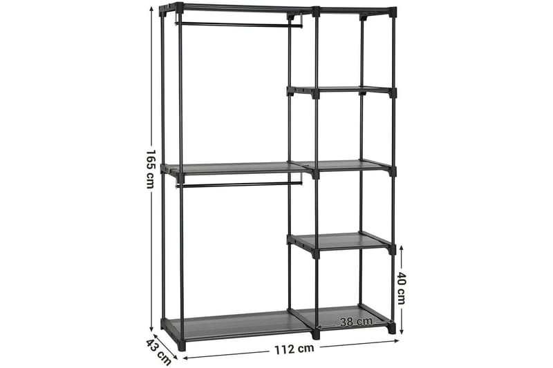 Songmics Garderob 165 cm - Songmics - Garderob & garderobssystem - Klädskåp & fristående garderob