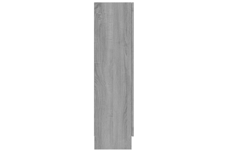 beBasic Vitrinskåp grå sonoma 82,5x30,5x115 cm konstruerat trä - Grey - Vitrinskåp