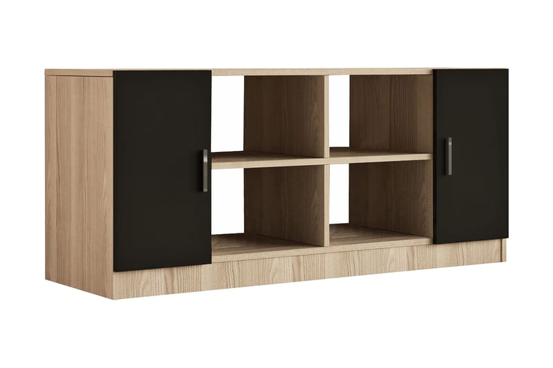 Barrock Highboard 46x140 cm - Natur/Svart - Förvaringsskåp