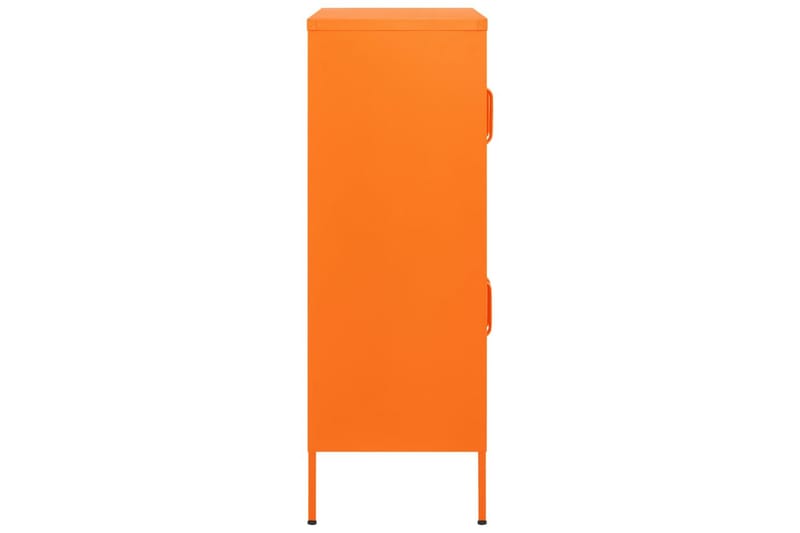 Förvaringsskåp orange 80x35x101,5 cm stål - Orange - Förvaringsskåp