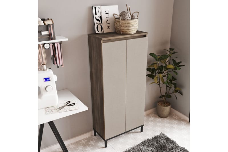 Garyp Highboard 32x60 cm - Brun/Antracit - Förvaringsskåp