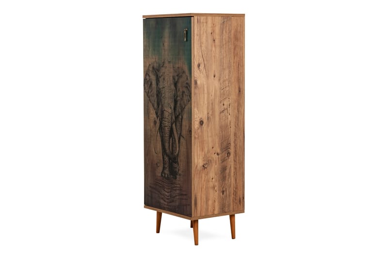 Highboard 38x50 cm - Natur/Flerfärgad - Förvaringsskåp