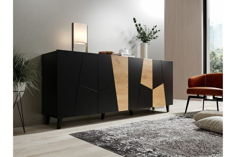 Juniskär Highboard - Svart - Förvaringsskåp