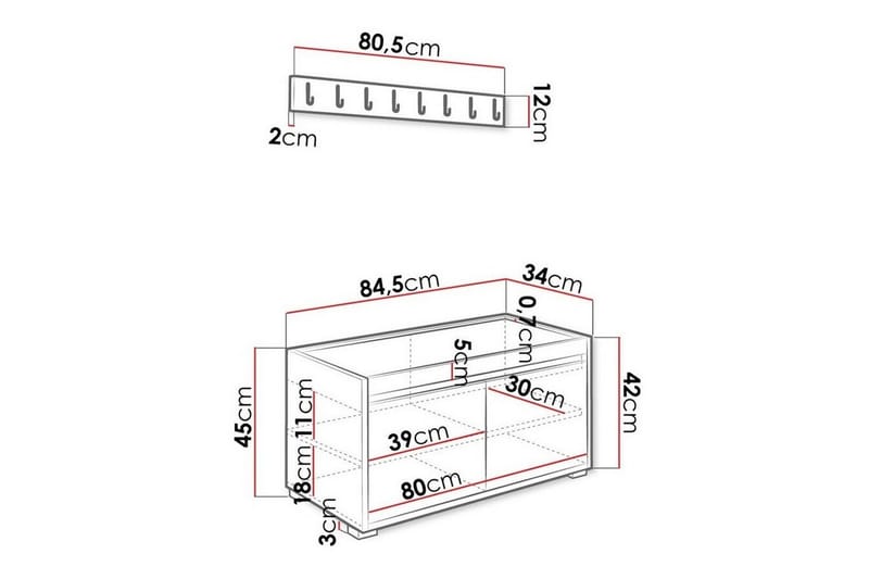 Kenmare Highboard - Förvaringsskåp