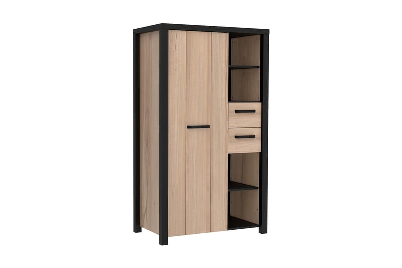 Konitsa Highboard 53x91 cm - Brun/Svart - Förvaring - Skåp - Förvaringsskåp