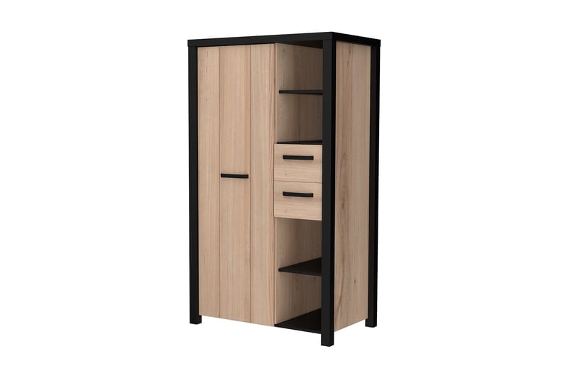 Konitsa Highboard 53x91 cm - Brun/Svart - Förvaringsskåp