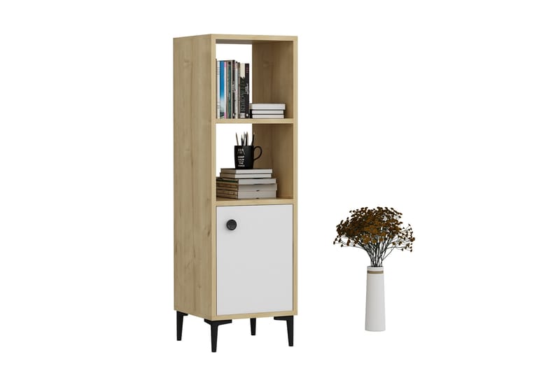 Olsenago Highboard 39x35 cm - Blå/Natur/Vit - Förvaringsskåp