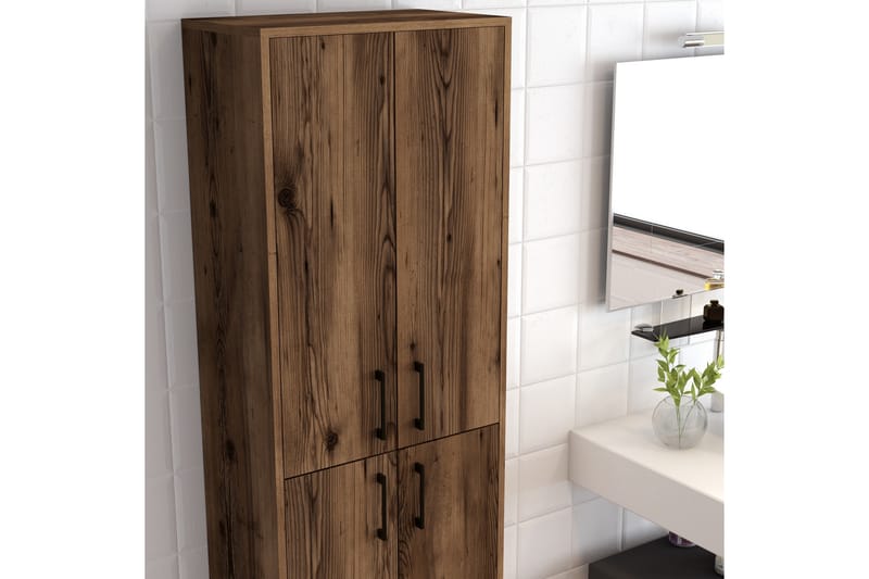 Retzow Highboard 60x35 cm - Mörkbrun - Förvaringsskåp