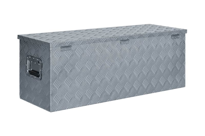 Förvaringslåda aluminium 110,5x38,5x40 cm silver - Silver - Deponeringsskåp & deponeringsbox