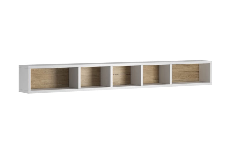 Toreno Highboard 19x169 cm - Vit/Natur - Förvaringsskåp