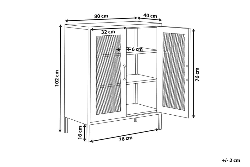 Wendonside Skåp 80x40 cm - Stål/Svart - Förvaring - Skåp - Förvaringsskåp