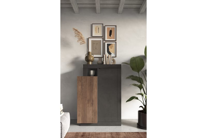 Freedom Highboard 87x142 cm - Mässing - Förvaring - Skåp - Förvaringsskåp