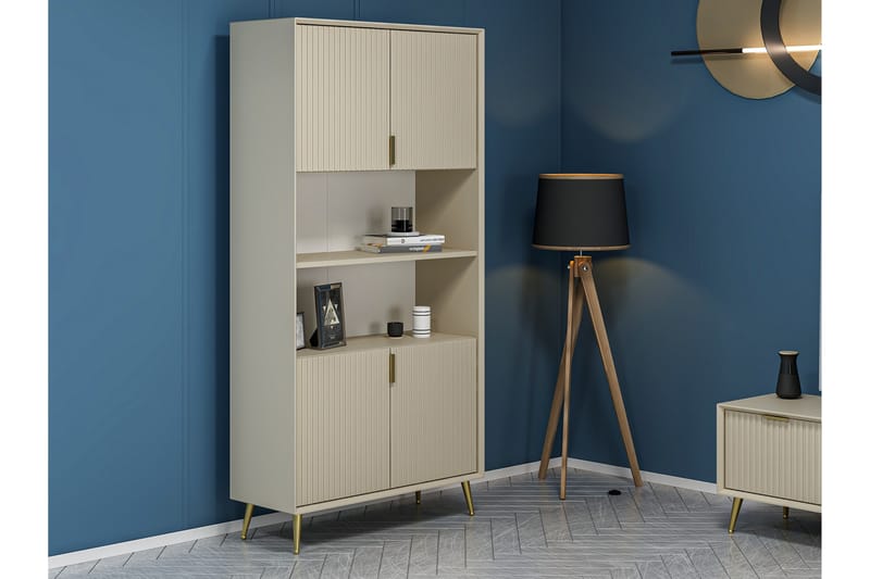 Luxe Highboard - Sandsten - Förvaring - Skåp - Förvaringsskåp