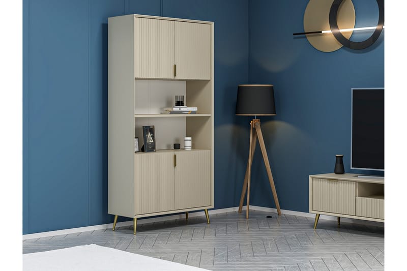 Luxe Highboard - Sandsten - Förvaring - Skåp - Förvaringsskåp