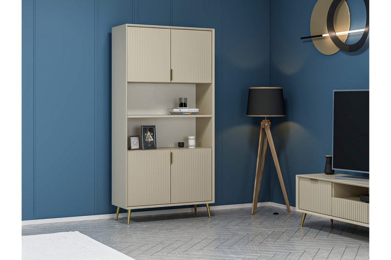 Luxe Highboard - Sandsten - Förvaring - Skåp - Förvaringsskåp