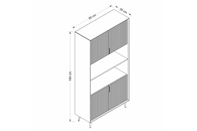 Luxe Highboard - Sandsten - Förvaring - Skåp - Förvaringsskåp