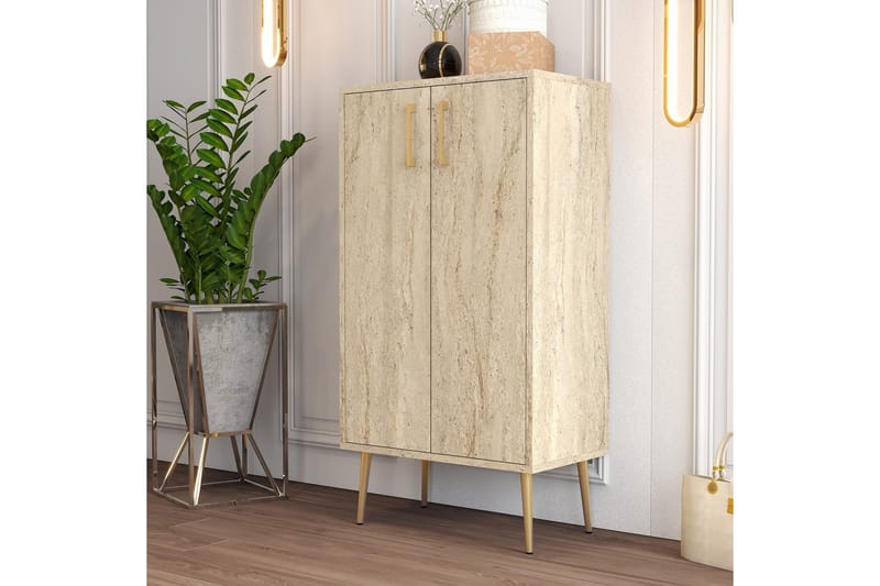 Babice Skoskåp 60 cm - Beige - F�örvaring - Skoförvaring - Skoskåp