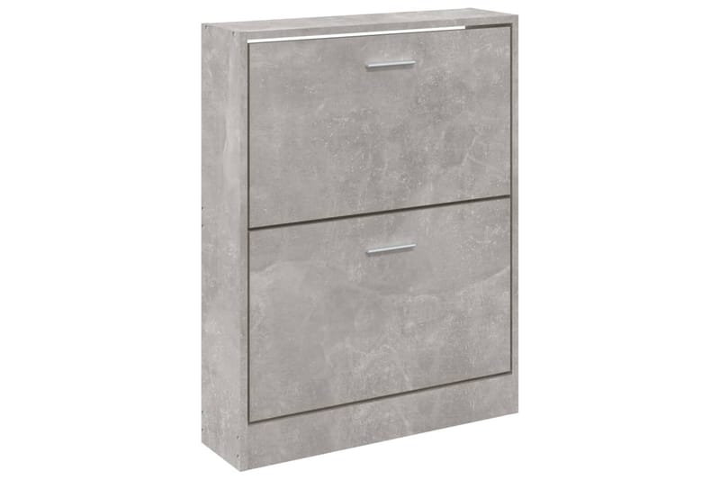 beBasic Skoskåp betonggrå 59x17x81 cm konstruerat trä - Grey - Skoskåp - Hallförvaring - Skoförvaring