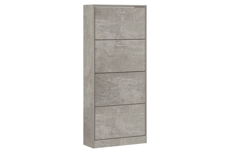 beBasic Skoskåp betonggrå 63x24x147 cm konstruerat trä - Grey - Förvaring - Skoförvaring - Skoskåp