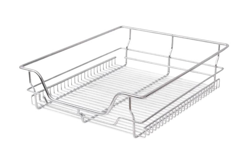 Utdragbara trådkorgar 2 st silver 500 mm - Silver - Förvaring - Småförvaring - Förvaringskorgar - Trådkorg