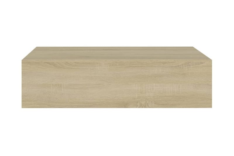 Väggmonterad låda ek 40x23,5x10 cm MDF - Brun - Förvaringslåda