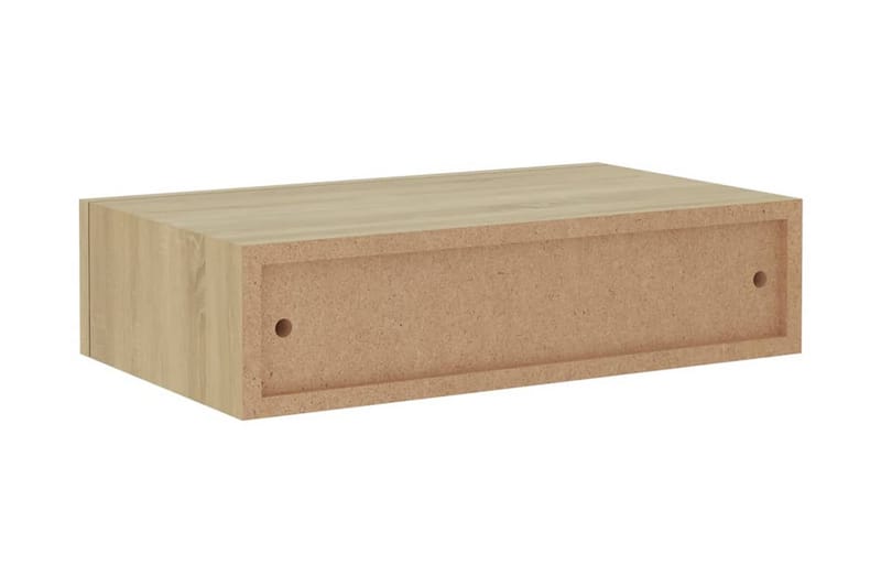 Väggmonterad låda ek 40x23,5x10 cm MDF - Brun - Förvaringslåda