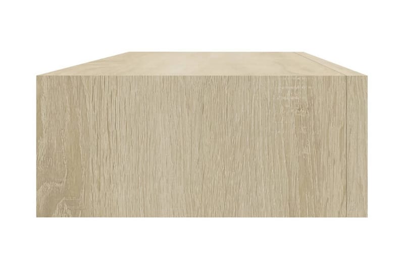 Väggmonterad låda ek 60x23,5x10 cm MDF - Brun - Förvaring - Småförvaring - Förvaringslåda