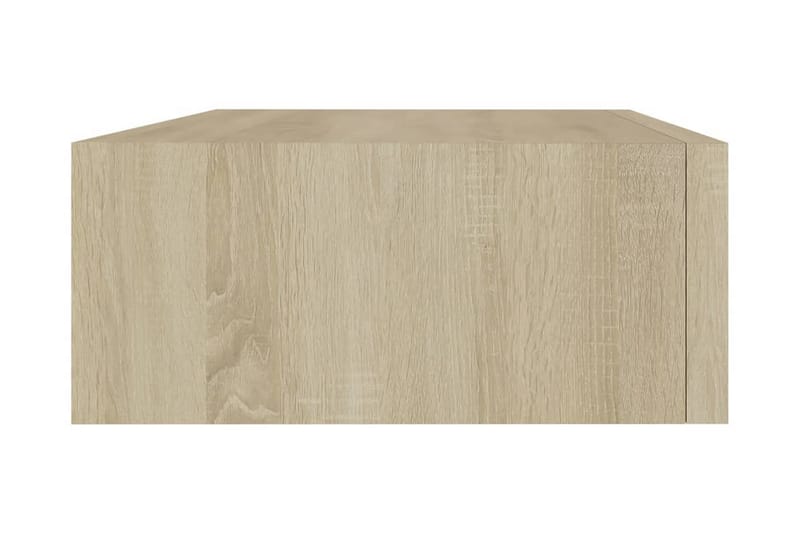 Väggmonterade lådor ek 2 st 40x23,5x10 cm MDF - Brun - Förvaringslåda