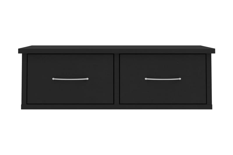 Väggmonterade lådor svart 60x26x18,5 cm spånskiva - Svart - Väggförvaring