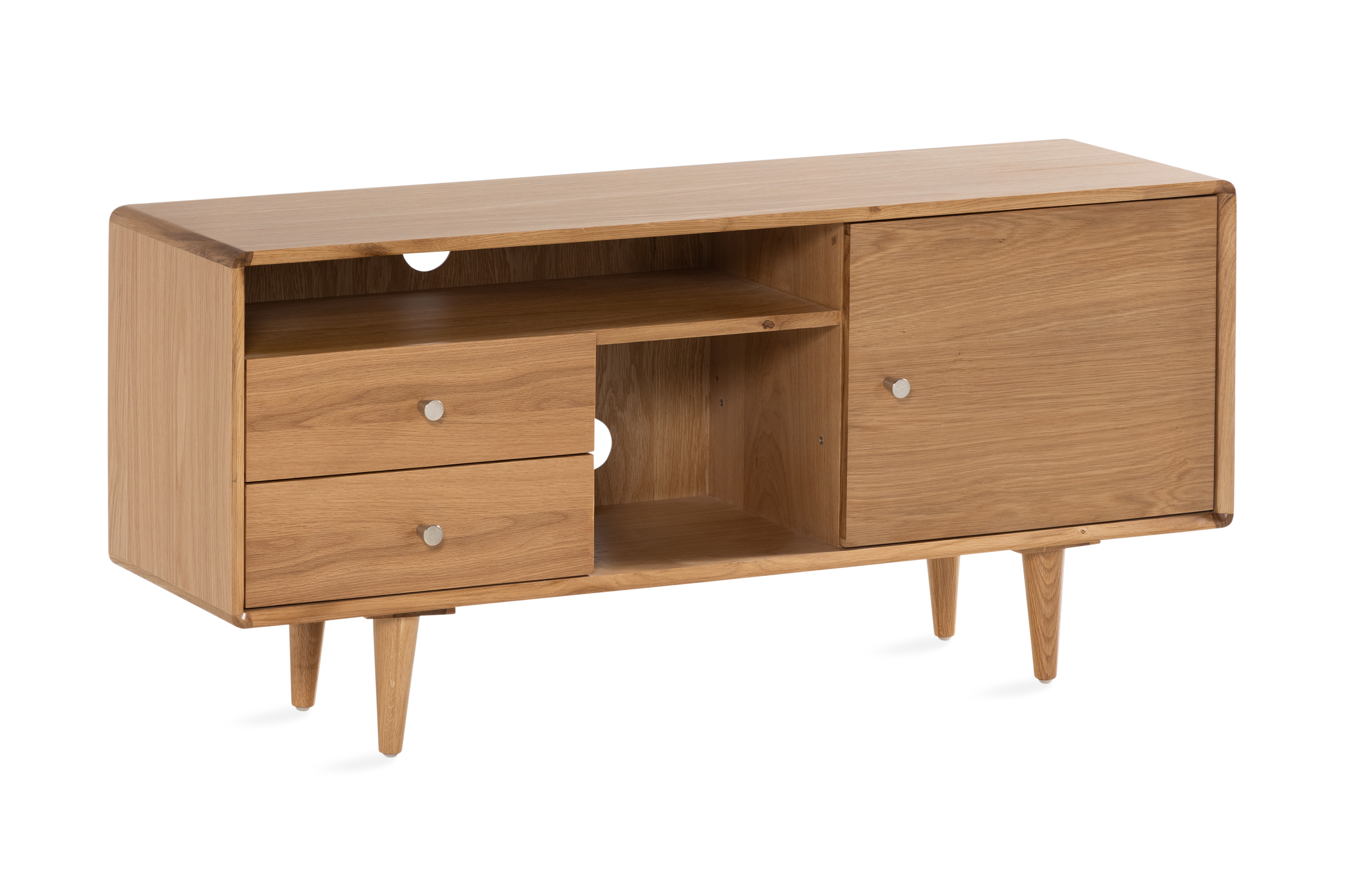 REA/Black Friday Beagan Sideboard Massiv Ek 120x35 cm - Brun & skänk Trä