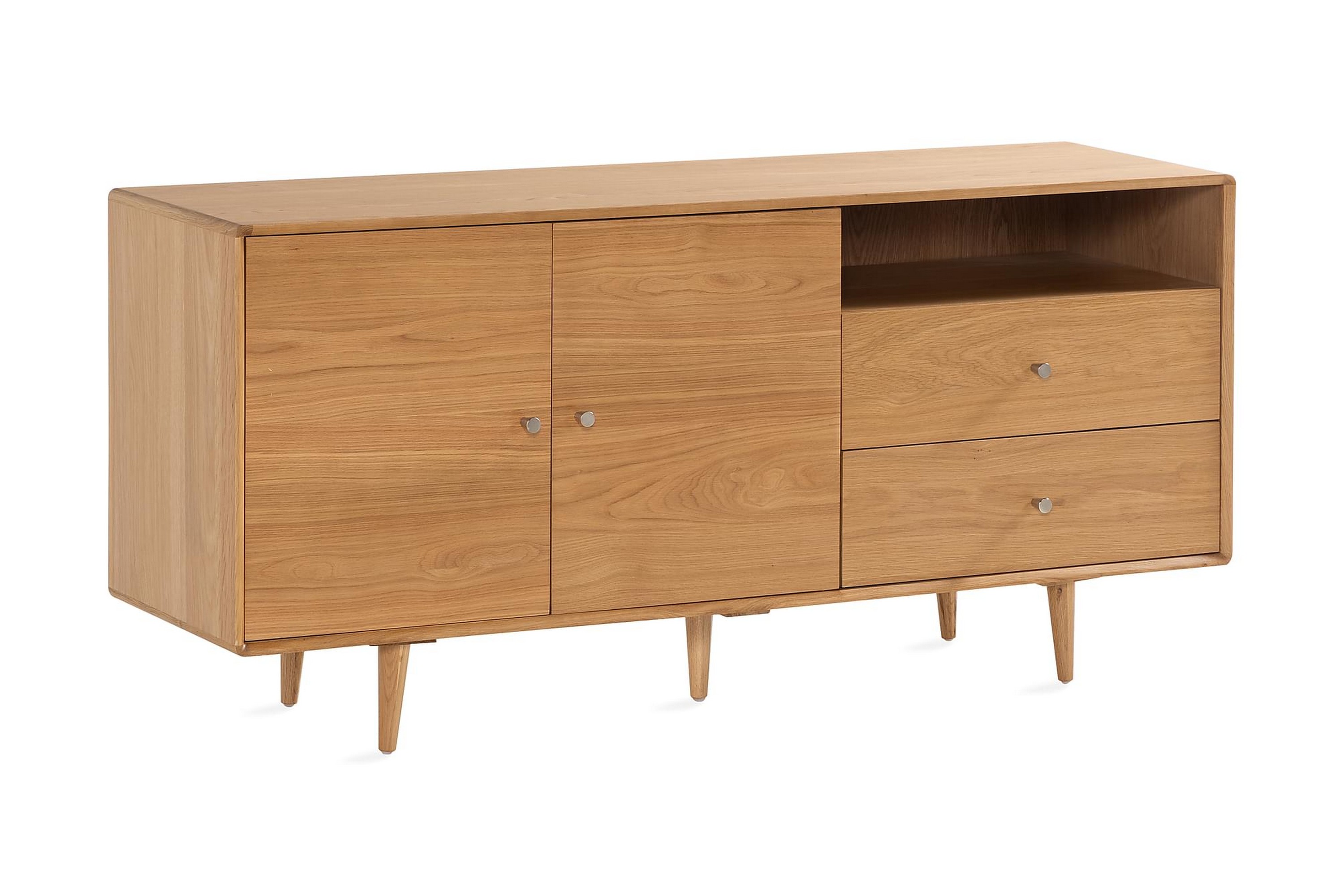 REA/Black Friday Beagan Sideboard Massiv Ek 160x45 cm - Brun & skänk Trä