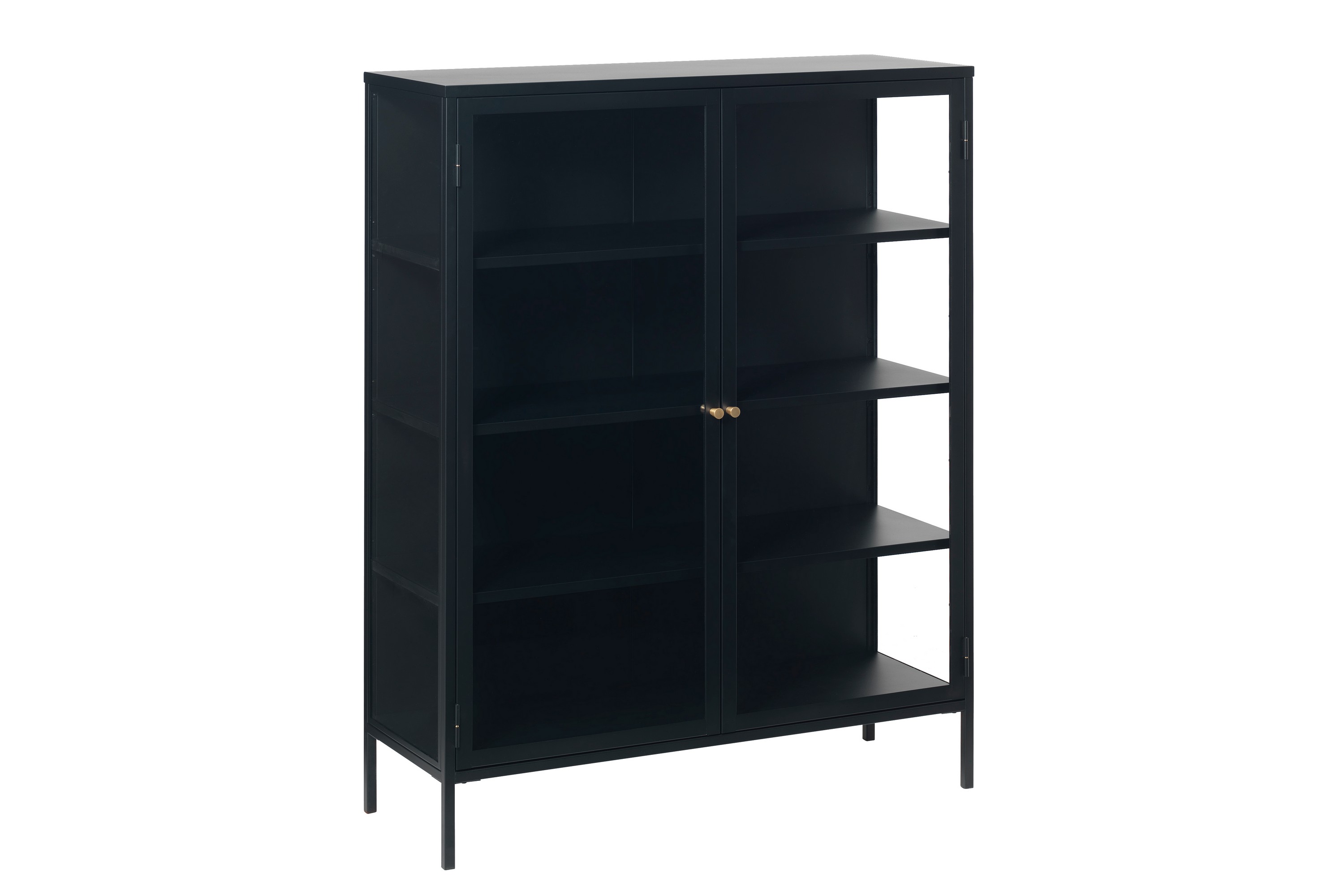 REA/Black Friday Umbri Highboard 110x140 cm - Svart Förvaringsskåp