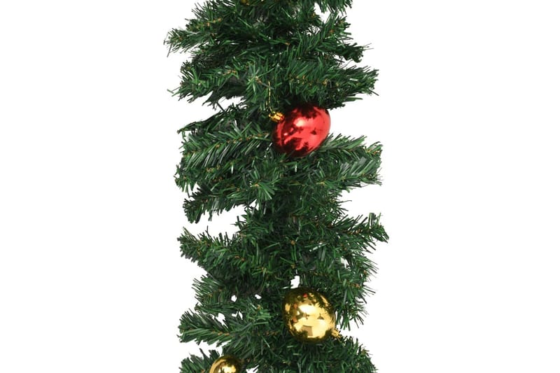Julgirlang med julgranskulor 20 m - Grön - Festdekoration - Nyårsdekoration - Girlang - Dekoration & inredningsdetaljer