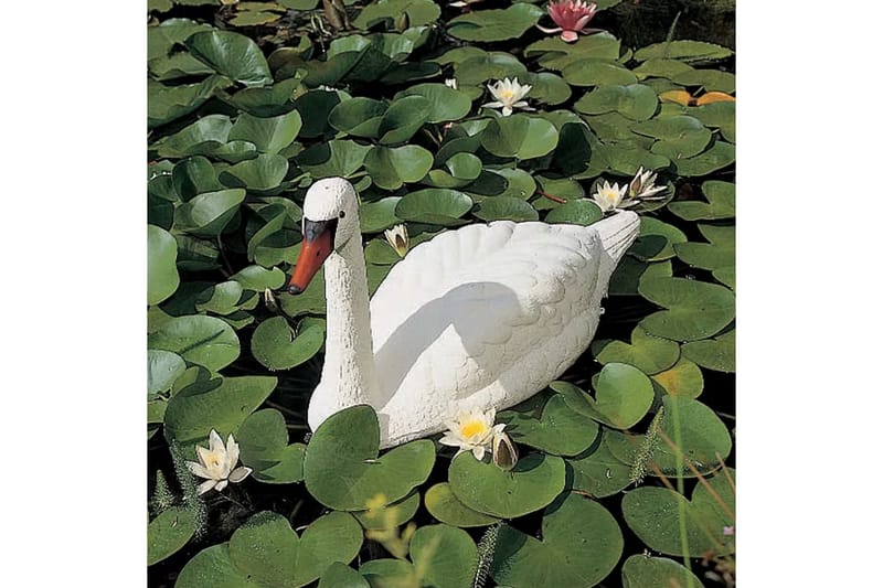 Ubbink Trädgårdsdekoration svan vit plast - Dekoration & inredningsdetaljer