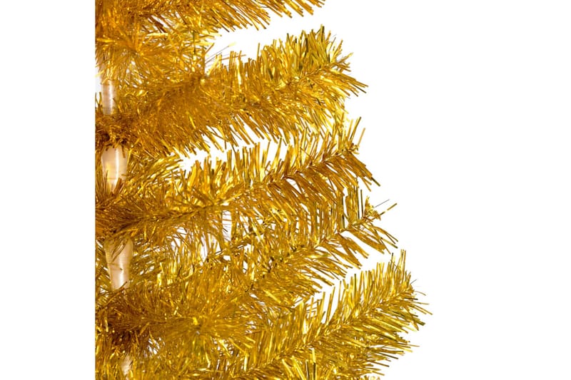 Plastgran med fot guld 150 cm PET - Guld - Plastgran
