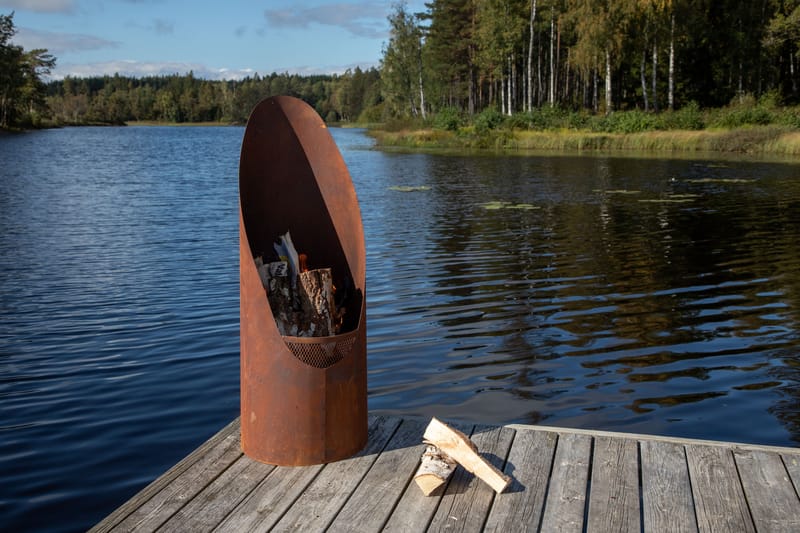 Bastian Eldstad 37 cm - Röd - Inredning - Kaminer - Utomhuskamin & eldstad