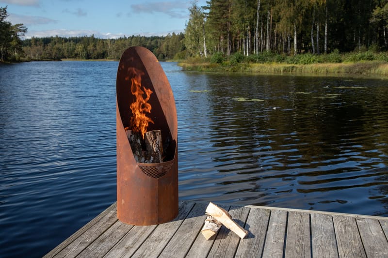 Bastian Eldstad 37 cm - Röd - Inredning - Kaminer - Utomhuskamin & eldstad