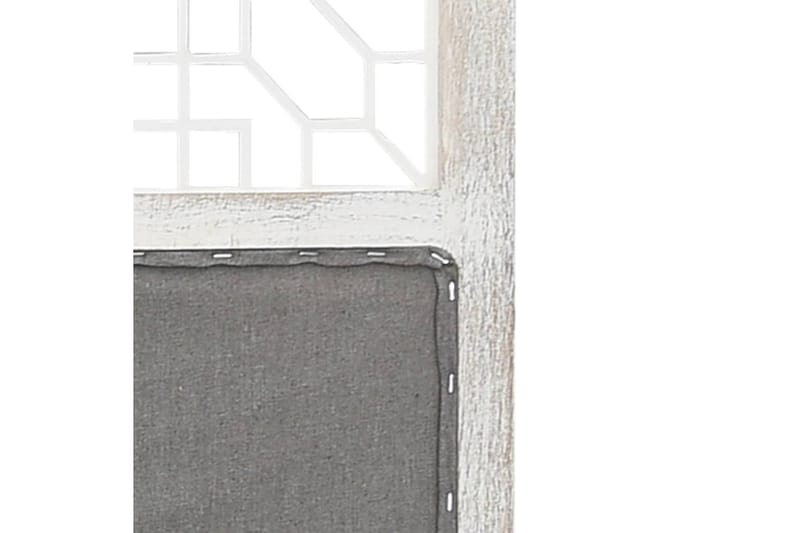 Rumsavdelare 6 paneler grå 210x165 cm tyg - Grå - Skärmvägg - Rumsavdelare