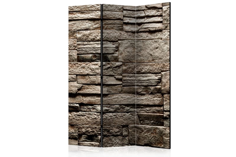 Rumsavdelare - Beautiful Brown Stone 135x172 - Artgeist sp. z o. o. - Vikskärm - Rumsavdelare