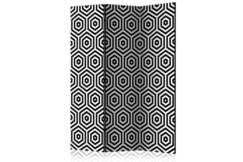 Rumsavdelare Black and White Hypnosis 135x172 cm - Artgeist sp. z o. o. - Vikskärm - Rumsavdelare