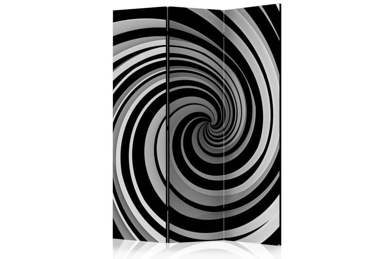 Rumsavdelare - Black and white swirl 135x172 - Artgeist sp. z o. o. - Vikskärm - Rumsavdelare