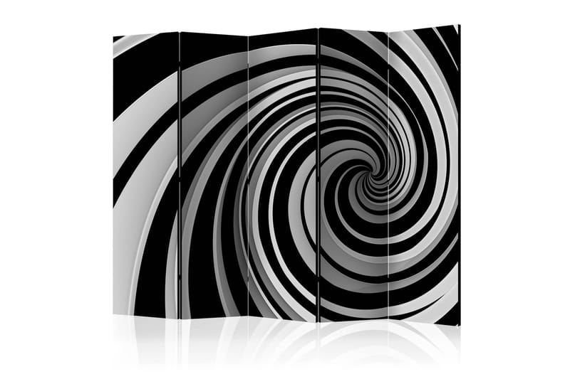 Rumsavdelare - Black and white swirl II 225x172 - Artgeist sp. z o. o. - Vikskärm - Rumsavdelare