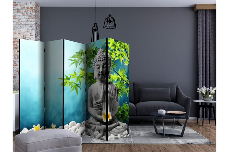 Rumsavdelare - Buddha: Beauty of Meditation II 225x172 - Artgeist sp. z o. o. - Vikskärm - Rumsavdelare