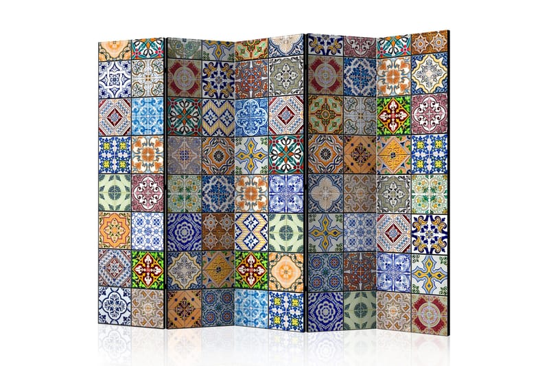 Rumsavdelare Colorful Mosaic 225x172 - Artgeist sp. z o. o. - Vikskärm - Rumsavdelare