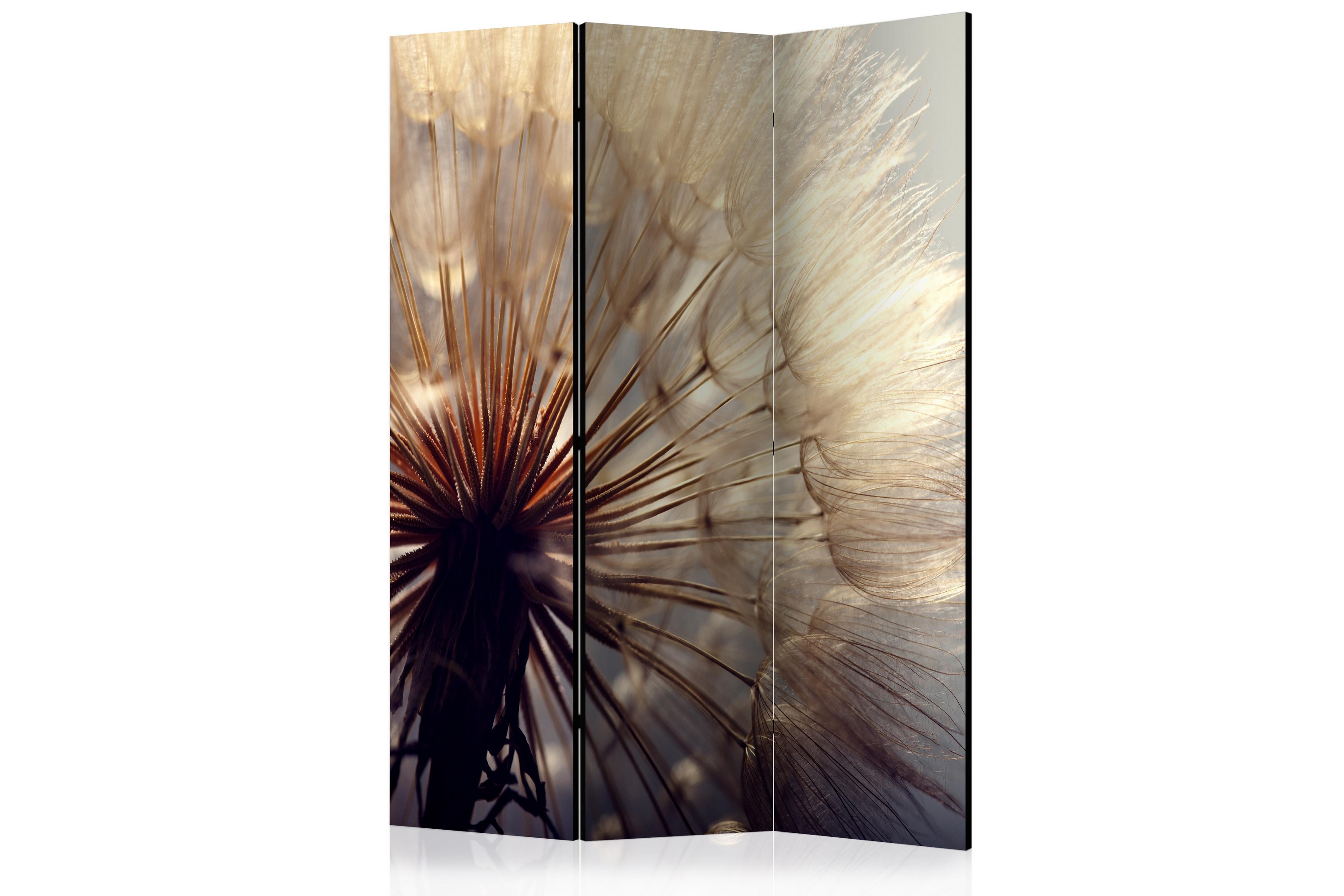 REA/Black Friday Rumsavdelare Dandelion Kiss 135x172 - Artgeist sp. z o. Flerfärgad,Beige,Natur Tyg