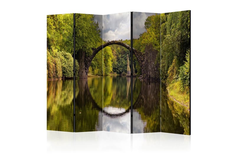 Rumsavdelare - Devil's Bridge in Kromlau,Germany 225x172 - Artgeist sp. z o. o. - Vikskärm - Rumsavdelare