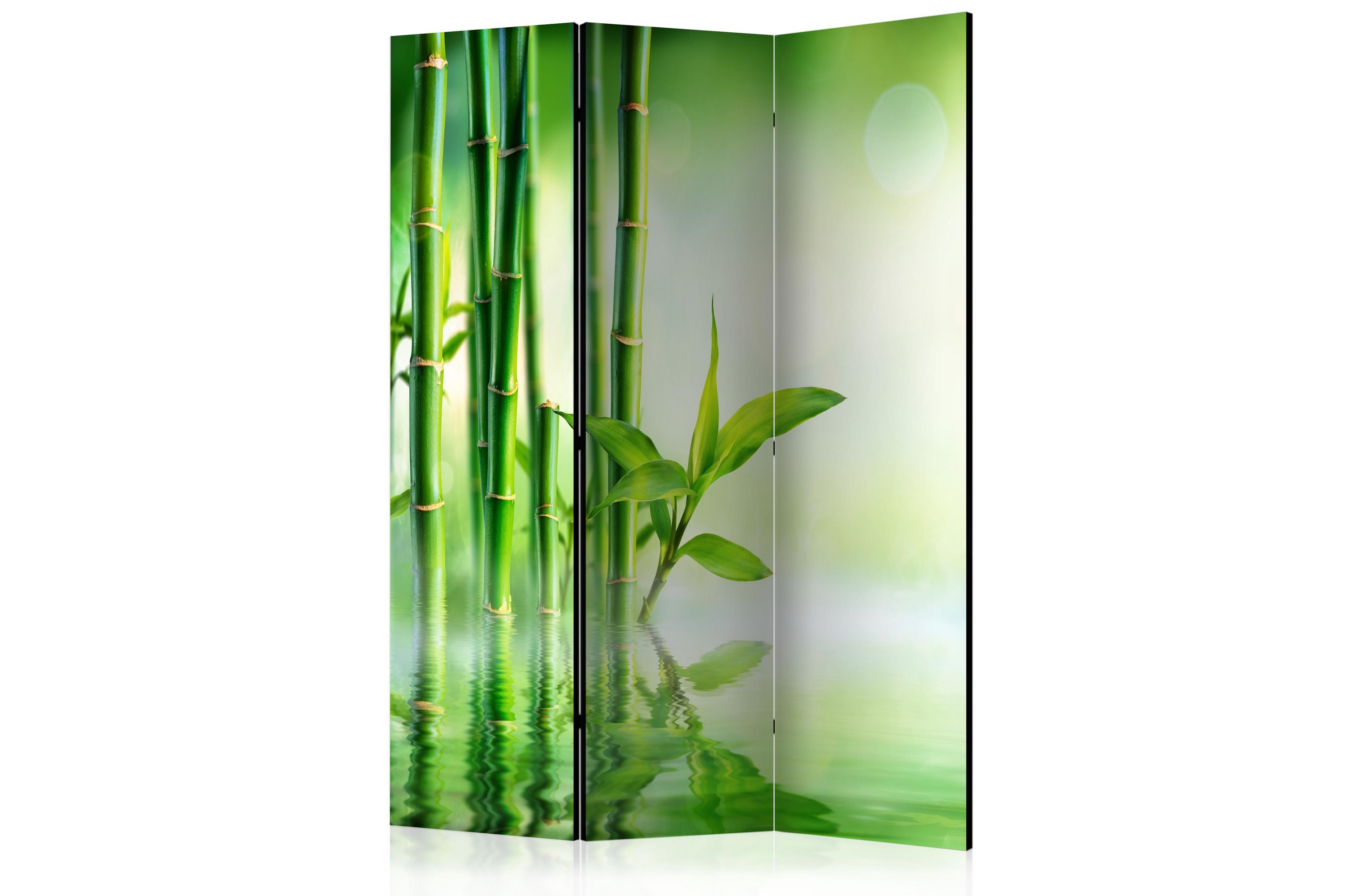 REA/Black Friday Rumsavdelare Green Bamboo 135x172 - Artgeist sp. z o. Grön Tyg