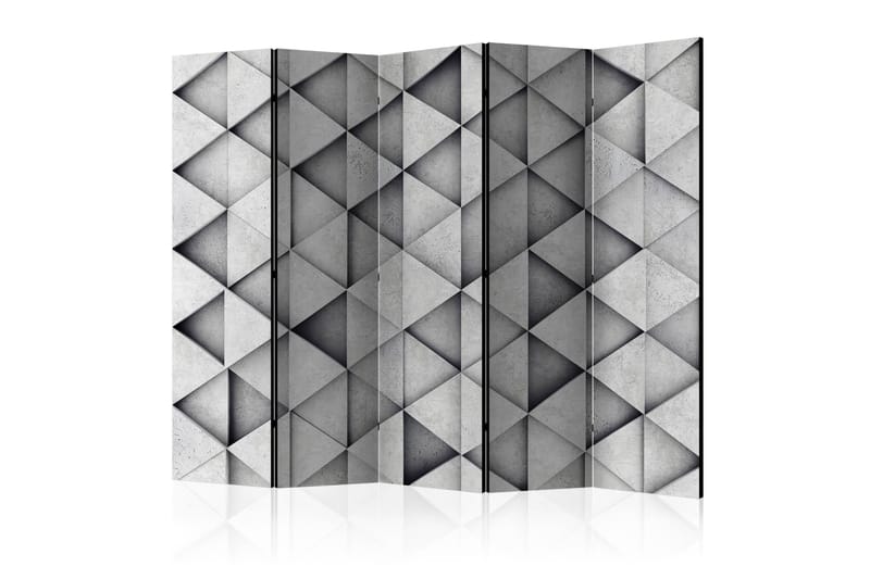 Rumsavdelare - Grey Triangles II 225x172 - Artgeist sp. z o. o. - Vikskärm - Rumsavdelare