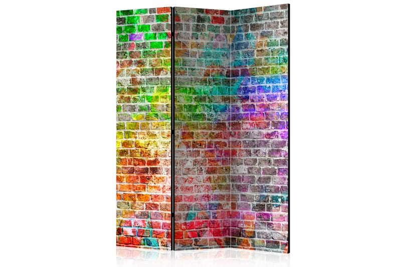 Rumsavdelare - Rainbow Wall 135x172 - Artgeist sp. z o. o. - Vikskärm - Rumsavdelare